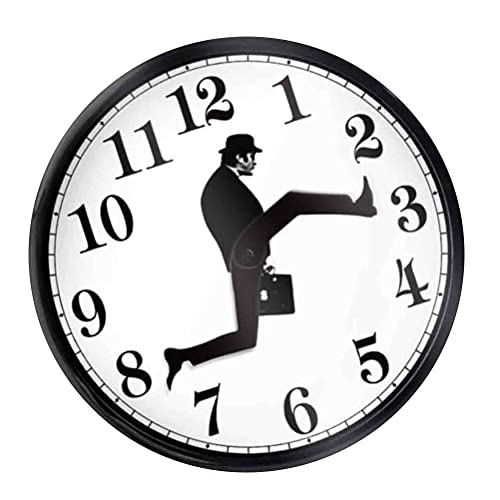 Wanduhr, 2021 Ministry of Silly Walks Uhr, Comedy Inspired Novelty Creative Wall Watch Funny Walking Silent Clock for Home Office Decor