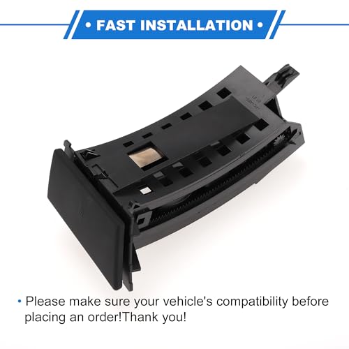Portavasos compatible BMW X3 E83 03-06 negro izquierdo miniatura 7