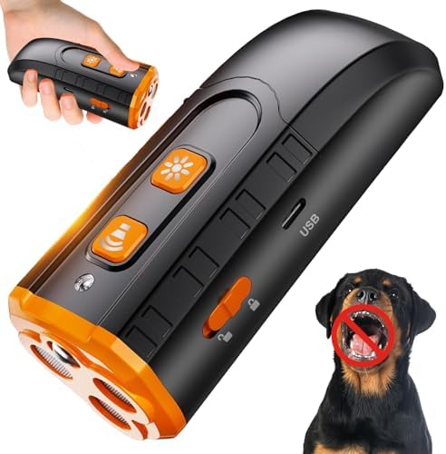 Dog Bark Deterrent Device, Bark Shield with 3X Ultrasonic to Stop...