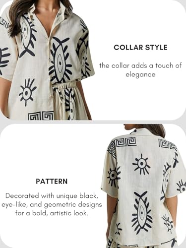 Image of Leriya Fashion Women's Rayon Co-ord Set Stylish | Summer Pajama Set for Women & Girl for Beach & Holiday Look | Night Suit| Summer Vacations Printed Pyjama Set for Goa Beach Outfits