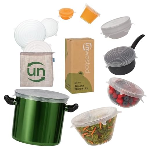 Reusable Silicone Stretch Lids, 7-Piece Set