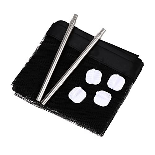 Mikikit 1Pc Portable Dog Fence Hallway Pet Barrier for Home Safety Versatile Protective Gate for Indoor Outdoor Use Easy Operation Wall Friendly Design Black