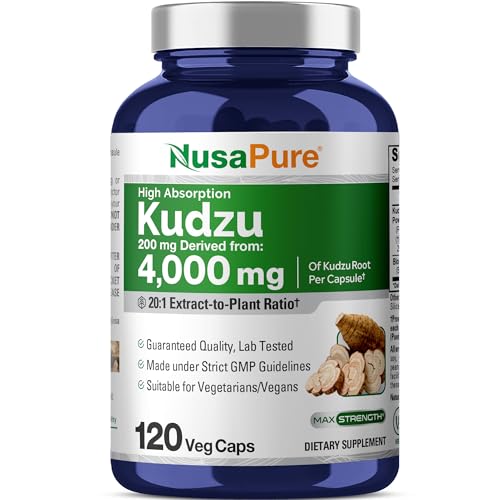 NusaPure Kudzu Root 20:1 Extract, 200 mg Equivalent to 4,000mg - ...