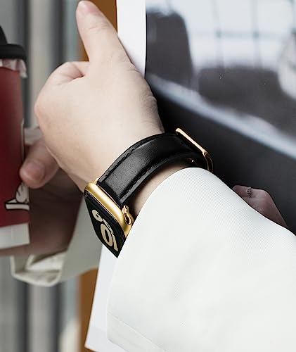 Image of BINLUN Leather Silicone Bands Compatible with Apple Watch 38mm 40mm 41mm 42mm 44mm 45mm 46mm 49mm Sweatproof Replacement Strap for iWatch 11 /10 /9 /8 /7 /6 /5 /4 /3 /2 /1 /Ultra /SE Men Women