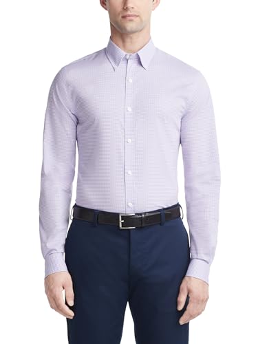 Tommy Hilfiger Men's Slim Fit Non Iron Gingham Dress Shirt - Amazon Exclusive