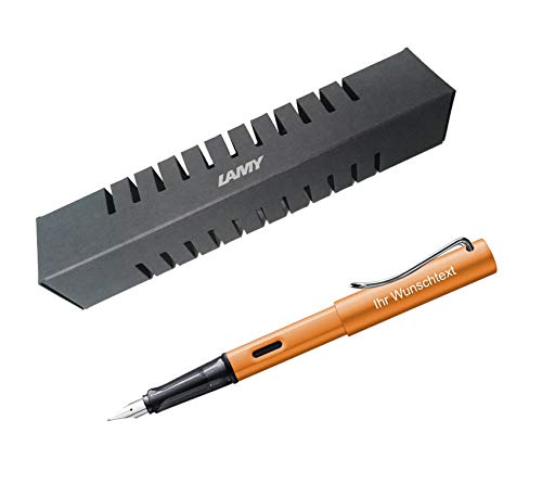 Lamy Füllhalter AL-star Bronze – Sonderfarbe, Feder M, Inkl. Tintenpatrone & Laser-Gravur Möglich