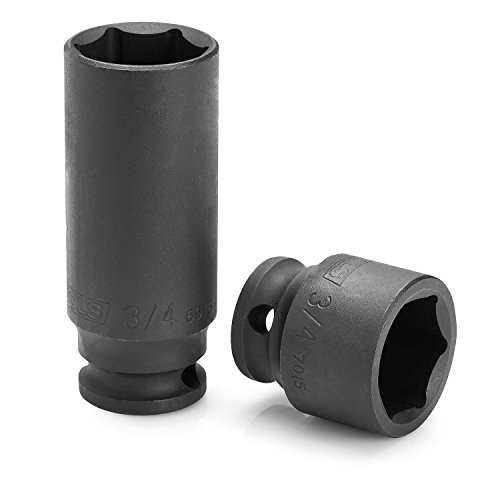 Oemtools 23983 Master 42 Piece Impact Socket Set, 3/8 Drive, Metric And Sae Socket Set With Shallow And Deep Sockets For Auto Repairs, Includes Custom Storage Tray #TOP3