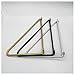 Produktbild Metall-Industrie-Stahl-Bodenträger Triangle Halter for Garten, Heavy-Duty-geschweißter Wand- Regalhalterung (Color : Black, Size : 40cm)