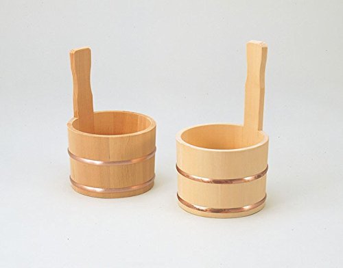Yamako ZYO04 Sawara One-Handed Hot Tub, Outer Diameter 5.6 x Height 9.6 inches (143 x 245 mm)-picture-12