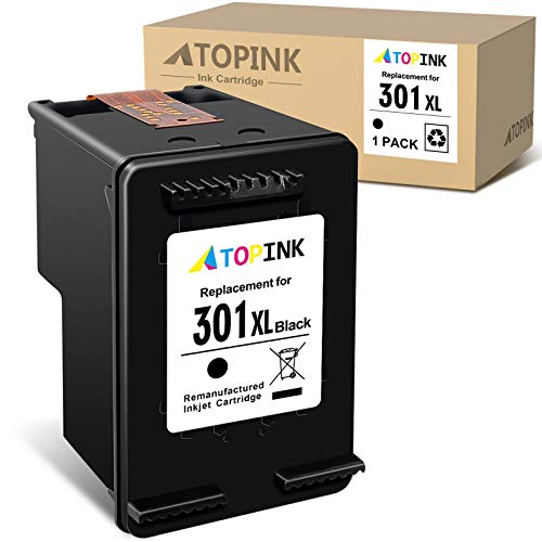 ATOPINK - Cartucho de tinta remanufacturado para HP 301 301XL para HP DeskJet 2050 2540 3050 1510 Envy 4500 5530 5532 Officejet 2620 2622 4630 4636 (1 negro)