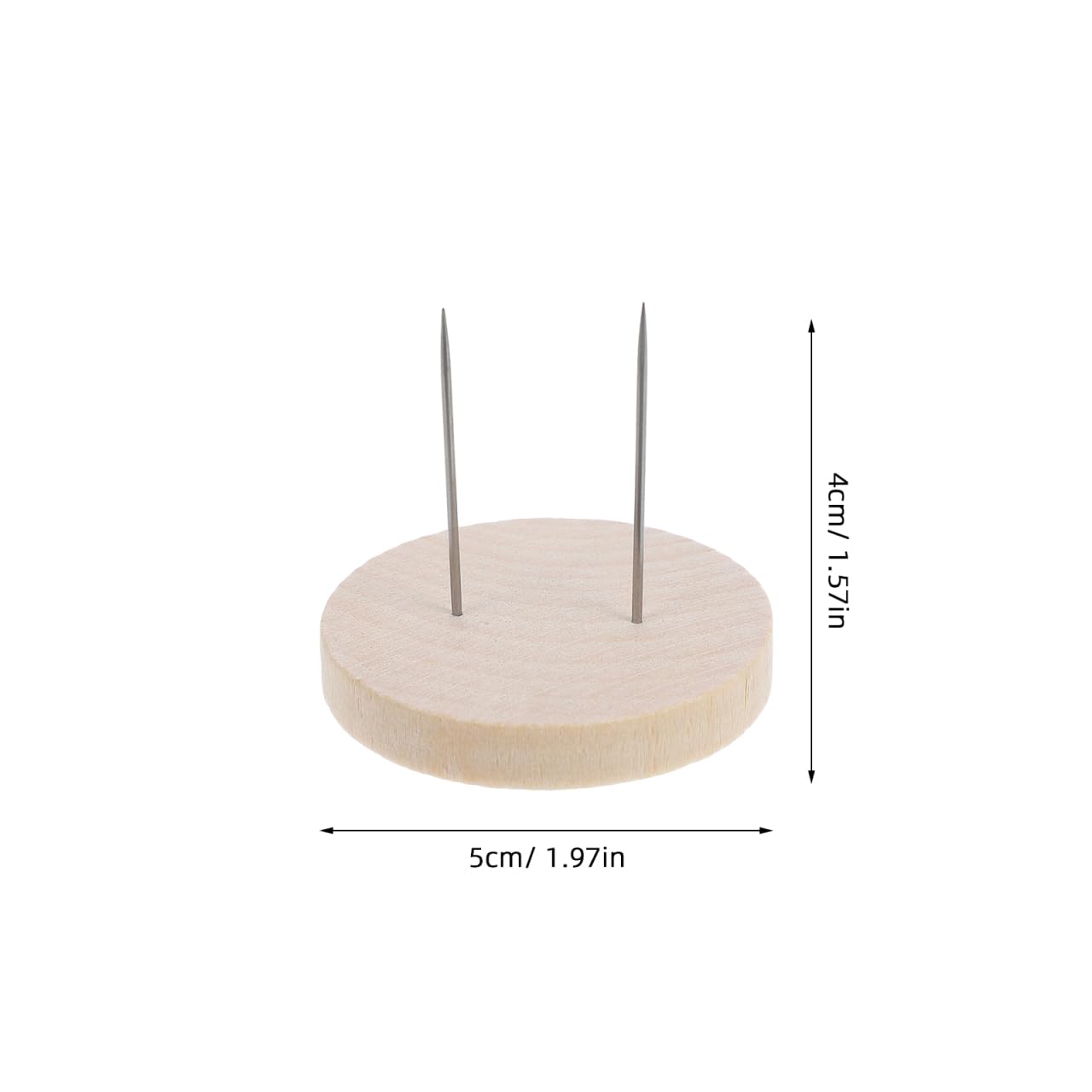 PRETYZOOM Supporto per Amigurumi in Legno, Set da 4 Doppi Aghi, Base Resistente per Uncinetto e Peluche