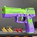 Dreamplay Shell Ejecting Toy Gun, Automatic Pull Back Action Shooting Games Education Model Toy for Kids Gifts