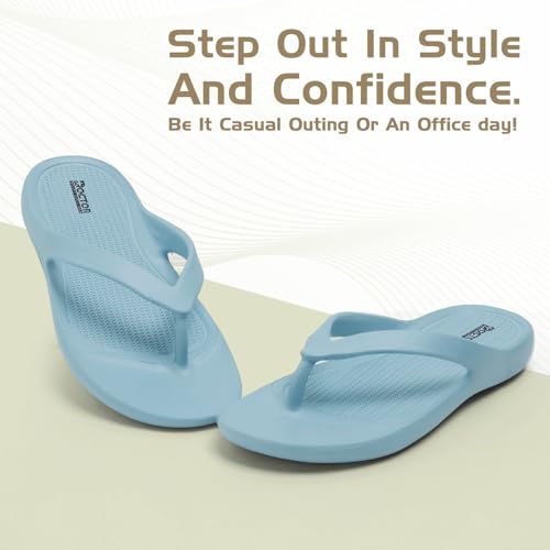 Image of DOCTOR HEALTH SUPER SOFT Stylish Ultra Soft Slippers with Cushion | Comfortable, Premium and Bright Colorful Flip Flops | Lab Tested Cushion and Bounce | Cushioned Footwear | Trendy Women Slippers