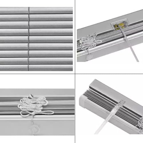 NIANXINN Aluminium Metal Venetian Blinds,No Drill,Windows Treatment Shutters,Silver,Room Darkening,Easy Fit Curtains,for Home Office Kitchen,Custom Color/Size,Width×Height (90cm x 100cm(36in x 39in) - Cosy Home Interiors NIANXINN Aluminium Metal Venetian Blinds,No Drill,Windows Treatment Shutters,Silver,Room Darkening,Easy Fit Curtains,for Home Office Kitchen,Custom Color/Size,Width×Height (90cm x 100cm(36in x 39in) - Image 4