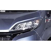 RDX Racedesign Scheinwerferblenden kompatibel mit Citroën Jumper & Fiat Ducato & Peugeot Boxer 2014- / Opel Movano 2021- / Toyota Proace Max 2024- (ABS), Unlackiert