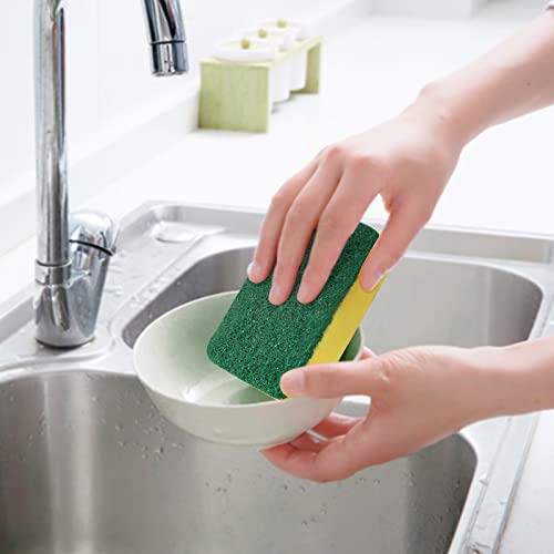 Image of Individually Wrapped Sponges, 30 Pack Sponges Individually Wrapped, Individually Wrapped Kitchen Sponges for Scrub Dish Dishes Dishwashing Cleaning Non Scratch Scrubber Bulk-Round