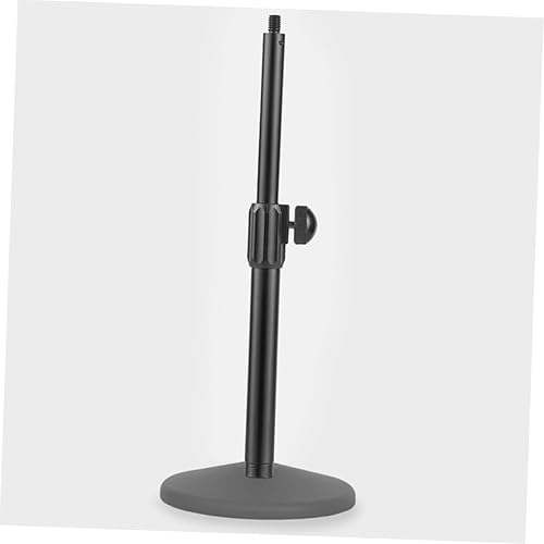 Miniatura 2 de Luxshiny Poste de micrófono telescópico con adaptador de cabeza de tornillo, micrófono de construcción de metal, brazo de pluma para estudios de