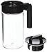 Takeya Airtight Pitcher - Everyday-Use Airtight Pitcher for Iced Tea & More - Clear Pitcher with Lid - Lightweight Kitchen Essential - Spill-Proof & Durable Kitchenware - 1 Quart, Black