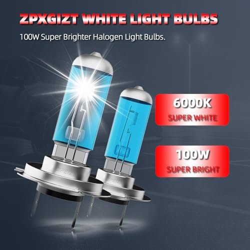 Image of Headlight Bulbs Fit For Ford Fusion 2006-2018,H7 H11 H11 High Low Beam Fog Lights 300% Ultra Brighter Halogen Headlight Bulb Combo, 6500k White Light, Pack of 6