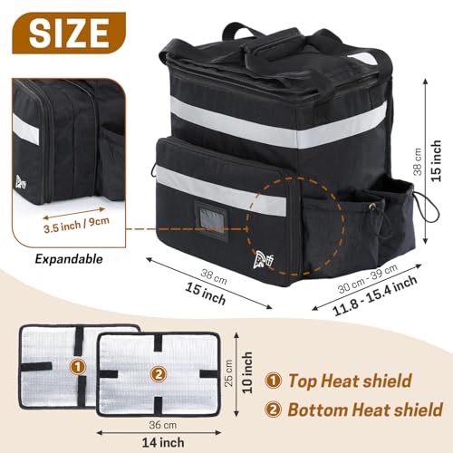 Sac à dos isotherme de 37 l extensible pour restaurant - 2