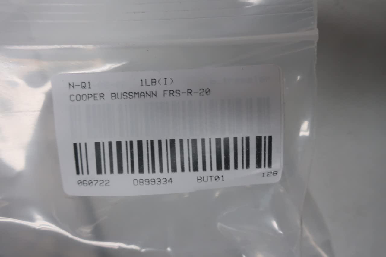 Cooper Bussmann FRS-R-20 - Confezione da 10 fusibili a cartuccia RK5, 20 A, 600 V CA