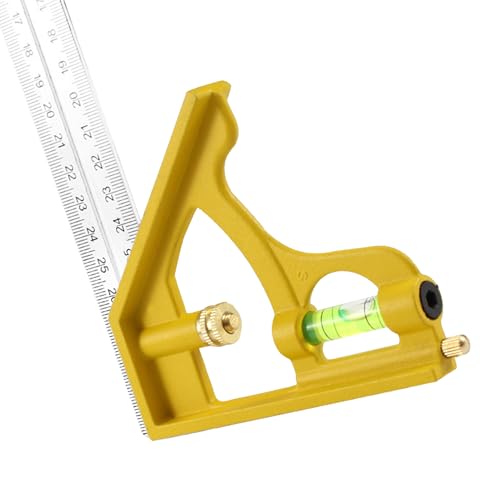 Équerre de butée et angle de combinaison réglable avec règle pour menuiserie et rénovation