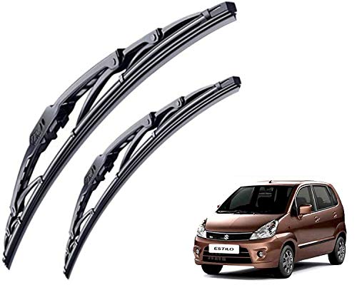 Image of WolkomHome High Performance OE Car Wiper Blade Replacement set of 2 Pc Right 21 inch Left 16 inch for Maruti Suzuki Zen Estilo Type-2