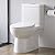 HOROW HR-LT0037W Elongated One Piece Toilet For Bathroom, Powerful & Quiet Dual Flush Modern Toilet & Soft Closing Seat Include, 12 Rough-In, 27.19"D x 14.63"W x 29.32"H, White
