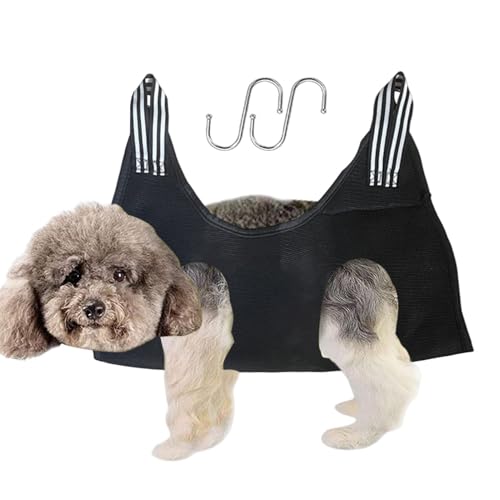 Générique Harnais de toilettage pour Chien, Relaxation Pet Toilettage Sling Helper, Hamac de Relaxation, retenue de toilettage pour Chat de Relaxation, cintres pour Chat lit de Respirant réglable