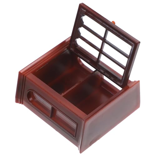 Abaodam Mini Vinoteca Retro De Maqueta Vitrina Miniatura para Muebles De Casa Decoración De Mini Armario De Juguete para Casa Miniatura