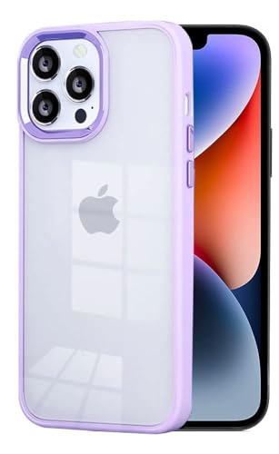 Image of mobistyle Designed for iPhone 13 Pro Back Cover | Enhanced Metal Camera Guard | Shockproof Back Cover Case iPhone 13 Pro (Polycarbonate |Purple)