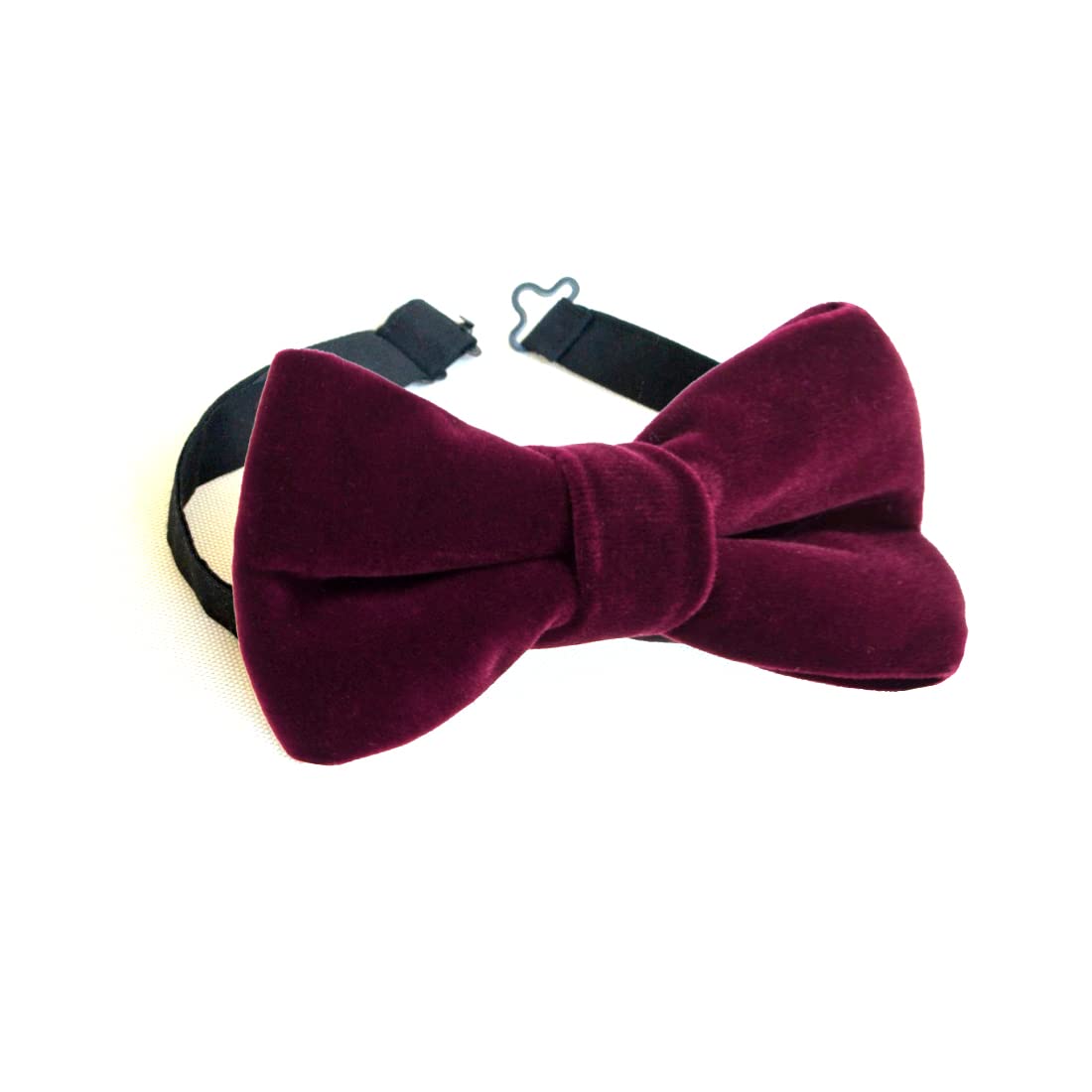 dealfry Men's Regular Shape Pre-Tied Velvet Bow Tie with Adjustable Length-picture-35