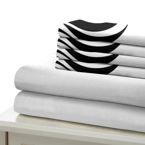Housse de couette douce fermeture éclair parure de lit microfibre anti-plis - 7
