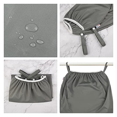 Alvababy Reusable Diaper Pail Liner For Cloth Diaper,Rubbish Bag,Laundry,Kitchen Garbage Cans (Black Grey, Small Size：5 Gallon) Lls-B2629 #TOP2