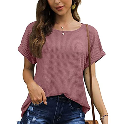 T-Shirt Motif Gaufré Coupe Ample pour Éviter la Transpiration en Été - 2