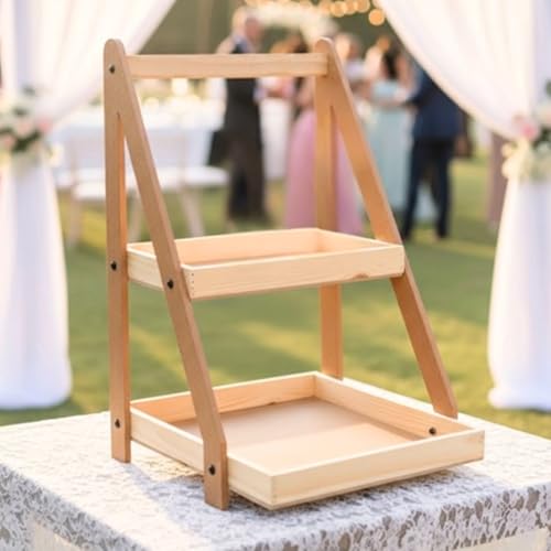Image of SATYAM KRAFT 1 Set Trousseau Pinewood Attractive Rectangular Decorative Tray for Wedding /Shaadi Gift Hampers,Engagement,Saree Clothes Packing,Dry Fruit,Birthday,Festival Return Gifts,Shagun,Brown