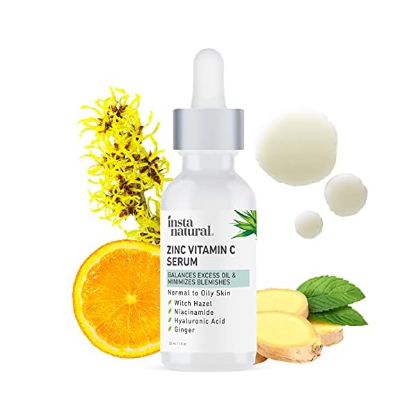 Mattifying-Facial-Serum-for-Oily-Skin-Pore-Minimizing-Oil-Control-Skin-Treatment-Vitamin-C-Serum-with-Zinc-Niacinamide-and-Hyaluronic-Acid-Blemish-Remover-Breakout-Reducing-Skin-Care-1-fl-oz Mattifying Facial Serum for Oily Skin - Pore Minimizing Oil Control Skin Treatment Vitamin C Serum with Zinc, Niacinamide and Hyaluronic Acid Blemish Remover & Breakout Reducing Skin Care 1 fl oz