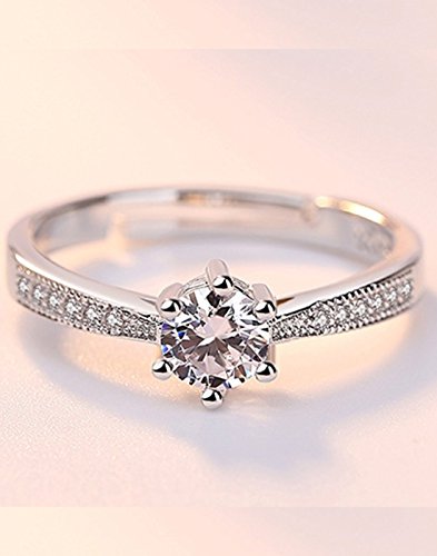 Karatcart Platinum Plated Elegant Austrian Crystal Adjustable Ring for Women and Girls/Gift - Image 3