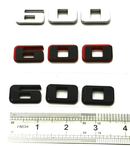 Image of 1Pcs Escalade 600 Rear Liftgate Nameplate Emblem 3D Badge Compatible with Escalade (Red)