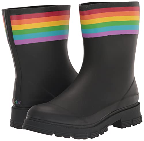 Chooka Womens Storm Pride Waterproof Mid Height Rain Boot, Black, 9 Us #TOP6