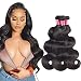TodayOnly Hair Peruvian Virgin Hair Body Wave 3 Bundles (12 14 16) 10A Peruvian Body Wave Human Hair Thick Bundles Loose Curly Hair Extensions Wholesale Wavy Hair Natural Color