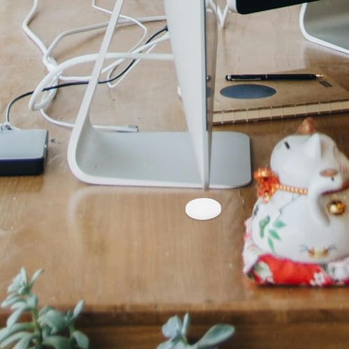 ARTIBETTER Tapones Flexibles de Escritorio para Orificio de Cable, 20 pzas, 25mm, Cubierta para Agujero de Cable, Organizador de Cables para Escritorio, Protección para Cables, Blanco miniatura 4