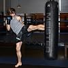 Meister 100lb Filled Heavy Bag for Boxing, MMA & Muay Thai - 60 Professional Kicking & Punching Bag