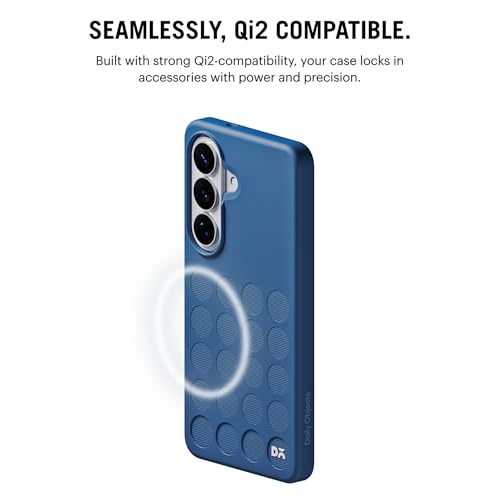 Image of DailyObjects Samsung Galaxy S26 Stack Signature Magnetic Case Cover|Compatible with Magnetic | Camera & Body Protection | Shock /Scratch Proof| Dual Hybrid Protection | Wireless Charging - Indigo Blue