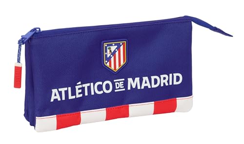 Safta ATLÉTICO DE Madrid - Portatodo Triple, Estuche Infantil,...