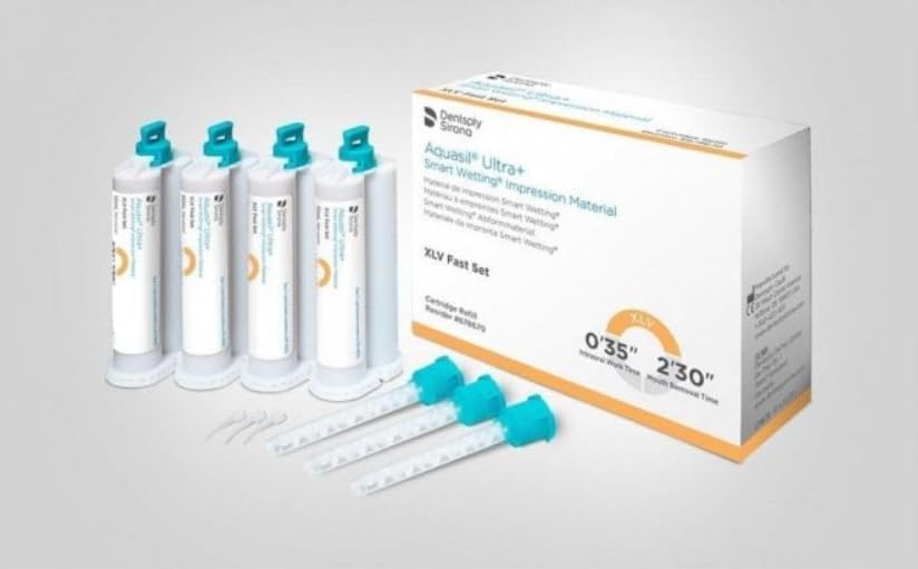 Dentsply Sirona 678670 Aquasil Ultra+ XLV Fast Set Smart Wetting Impression Material 4/Pk 50 mL