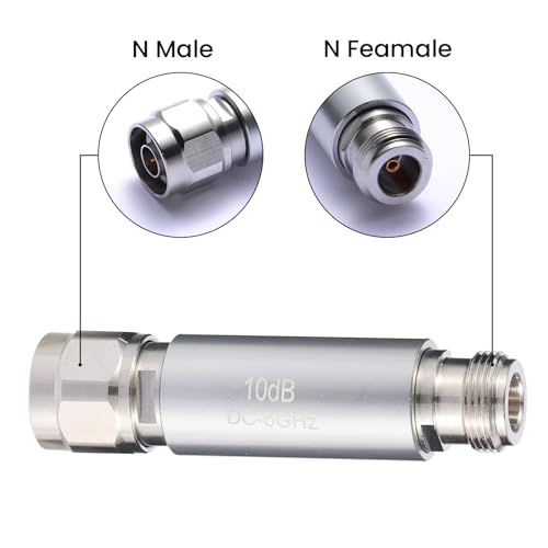 Atenuador N-Type 50dB 2W 6GHz Precisión miniatura 3