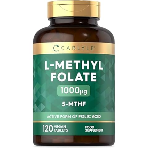 Carlyle L Methylfolate 1000ug Vegan Tablets Cover