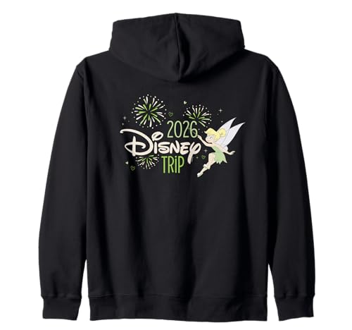 Disney Tinker Bell & Fireworks 2026 Disney Trip Vacation Zip Hoodie