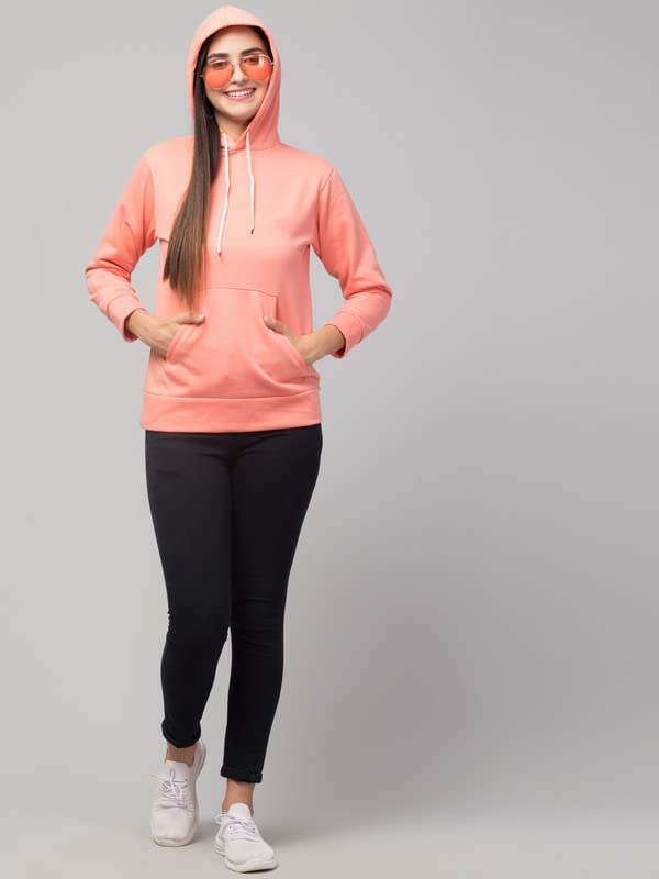 Image of Women's Fleece Plain Hoodie